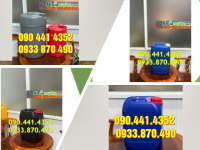 Can nhựa 25 lít đỏ đựng hóa chất nguy hại, thùng nhựa 20 lít đựng axit 