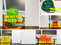 Can nhựa 25 lít đỏ đựng hóa chất nguy hại, thùng nhựa 20 lít đựng axit 