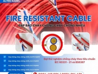Dây cáp tín hiệu chống cháy, chống nhiễu 2x1.0mm2 /2x1.5mm2 Altek Kabel - Hà Nội, Đà Nẵng, HCM
