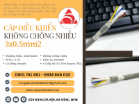 Cáp điều khiển Altek Kabel 3x0.5 không lưới chống nhiễu cho thang máy