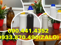 Vỏ chai nhựa 100ml đựng hóa chất, chai chứa chất lỏng 1 lít tròn