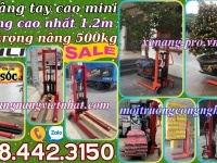 Xe nâng tay cao 500kg nâng cao 1.2 mét