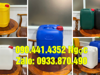 Can nhựa 10 lít đựng dung môi, can nhựa 20 lít đựng nước giặt, xả vải 