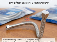 Dây dẫn nước nóng lạnh inox/ dây dẫn nước bằng inox/ dây mềm cấp nước thép không gỉ
