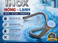 Dây dẫn nước nóng lạnh inox/ dây dẫn nước bằng inox/ dây mềm cấp nước thép không gỉ