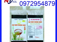Cung cấp bao PP dệt đựng gạo 25kg in theo yêu cầu, giá cạnh tranh