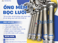 Ống Mềm Dẫn Hơi Chịu Nhiệt Và Ống Chống Rung Máy Nén Khí