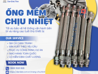 Ống Mềm Dẫn Hơi Chịu Nhiệt Và Ống Chống Rung Máy Nén Khí