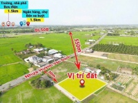 Bán lô đất thổ lúa làm nhà vườn xã Vàm Cỏ gần Quốc Lộ 50B giá 1,25 tỷ