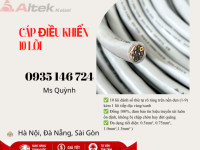 Cáp điều khiển 10 lõi Altek Kabel 10x0.5, 10x0.75. 10x1.5