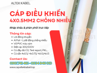 Cáp Altek Kabel 4x0.5 chống nhiễu sẵn hàng Thanh Hóa, Nghệ An, Hà Tĩnh, Quảng Trị