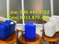 Thùng nhựa 25 lít đựng thực phẩm loãng, can nhựa 20 lít đựng dầu gội organic 