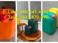 Thùng nhựa 25 lít đựng thực phẩm loãng, can nhựa 20 lít đựng dầu gội organic 