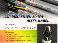 Phân phối cáp điều khiển Altek Kabel 30x0.5/ 30x0.75/ 30x1/ 30x1.5 tại Hà Nội
