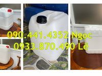 Can nhựa 25 lít đựng chất khử trùng, can nhựa 30 lít đựng chất làm sạch nước 
