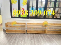 Kệ gỗ mầm non, kệ gỗ mầm non montessori