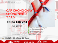  Cáp chống cháy chống nhiễu Altek Kabel 2x1.5 180 phút