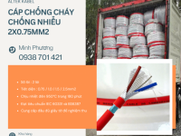 Cáp chống cháy chống nhiễu 2x0.75mm² – Lựa chọn an toàn cho hệ thống PCCC Huế