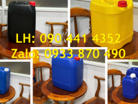 Can nhựa 25 lít trắng trong, can nhựa 20 lít đựng mật đường, can nhựa 10L đựng bazơ 