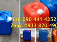 Can nhựa 25 lít trắng trong, can nhựa 20 lít đựng mật đường, can nhựa 10L đựng bazơ 