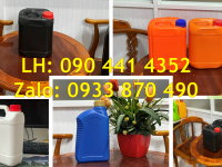 Vỏ can nhựa 2 lít vuông trắng, can nhựa 1 lít vuông xanh, can chứa 500ml gel, xà phòng