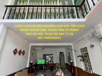 CHÍNH CHỦ CHUYỂN NHƯỢNG NHÀ MẶT TIỀN TRUNG TÂM TP. PLEIKU – VỊ TRÍ VÀNG Kinh Doanh