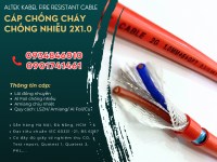 Phân phối cáp chống cháy chống nhiễu 2x1.0 Altek kabel tại Bình Định, Phú Yên, Quảng Ngãi