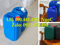 Can nhựa 20 lít vuông trắng, thùng nhựa 25 lít chứa xăng, can nhựa 30 lít đựng chất tẩy vết bẩn 