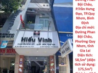 HOT HOT–CHÍNH CHỦ BÁN GẤP NHÀ MẶT TIỀN Đường Phan Bội Châu, P.Trần Hưng Đạo, TP.Quy Nhơn, Bình Định
