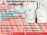 Cáp tín hiệu chống cháy chống nhiễu Altek kabel 2x0.75/2x1.0/2x1.5/2x2.5 