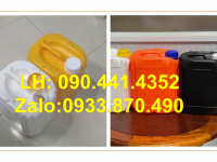 Can vuông 5 lít có vạch chia, can nhựa 2 lít đựng hóa chất nắp garenti thoát khí