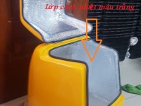 Thùng giao đồ ăn vặt, thung ship, thùng composite, giá thùng chở hàng bao nhiêu