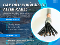 Nhà phân phối cáp điều khiển Altek Kabel 30 lõi chống nhiễu