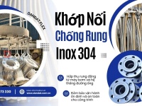 Khớp nối mềm (ống+lưới) inox 304, khớp nối mềm model FL100/FL102 , khớp nối mềm inox nối bích