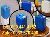 Can nhựa 20 lít đựng thuốc nhuộm vải, vỏ can nhựa 25 lít đựng chất phụ gia sơn gel 