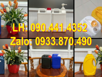 Can nhựa 2 lít đựng hương liệu, can nhựa 5 lít vuông đựng chất làm bóng giày dép