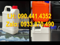 Can nhựa 2 lít đựng hương liệu, can nhựa 5 lít vuông đựng chất làm bóng giày dép