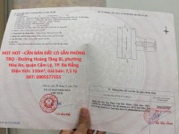 HOT HOT –CẦN BÁN ĐẤT CÓ SẴN PHÒNG TRỌ - Đường Hoàng Tăng Bí, phường Hòa An, quận Cẩm Lệ, TP. Đà Nẵng