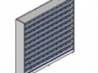 Kệ để khay nhựa KT: 1505Wx250Dx1510Hmm