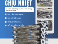 Ống Mềm Dẫn Hơi Nóng Chịu Áp Lực Ống mềm dẫn nhiệt lò hơi, Dây mềm inox chịu nhiệt