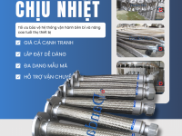 Ống Mềm Dẫn Hơi Nóng Chịu Áp Lực Ống mềm dẫn nhiệt lò hơi, Dây mềm inox chịu nhiệt