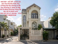 NHÀ ĐẸP - GIÁ TỐT - Chính chủ bán nhà Lê Văn Thọ, Gò Vấp 121m, ngang hiếm 7m, sổ hồng đầy đủ giá 23