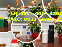 Chai nhựa 1 lít công nghiệp, chai thủy tinh 500ml siêu dày, chịu nhiệt, đựng axit mạnh 