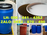 Thùng phuy sắt đựng hóa chất trong nhà máy, thùng phuy sắt đựng dầu khí trong quân đội
