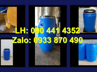 Thùng phuy nhựa 120 lít đựng cồn, thùng phuy nhựa 160 lít đựng axit đậm đặc 