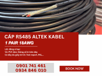 Cáp tín hiệu RS485 18AWG 1 Pair Altek Kabel tại Đà Nẵng, Bình Định, Khánh Hòa