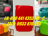 SX can nhựa vuông 30 lít, can dẹp 30 lít đựng nhiên liệu, dung dịch vệ sinh nhà cửa, nội thất