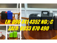 Can nhựa 1 lít vuông, can 2 lít vuông quai, can nhựa 5 lít có vạch chia