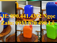 Can nhựa 30 lít xanh vuông, can dẹp 30 lít đựng xăng, can nhựa 30 lít dẹp đựng nước lau sàn 