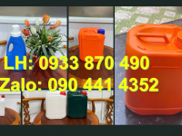 Can nhựa 1 lít HDPE chính phẩm, can nhựa 2 lít tròn, can nhựa 5 lít màu đỏ 